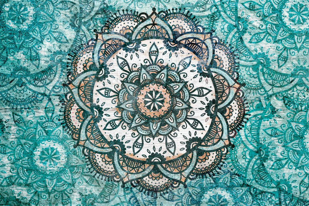 Turquoise Mandala Symbol