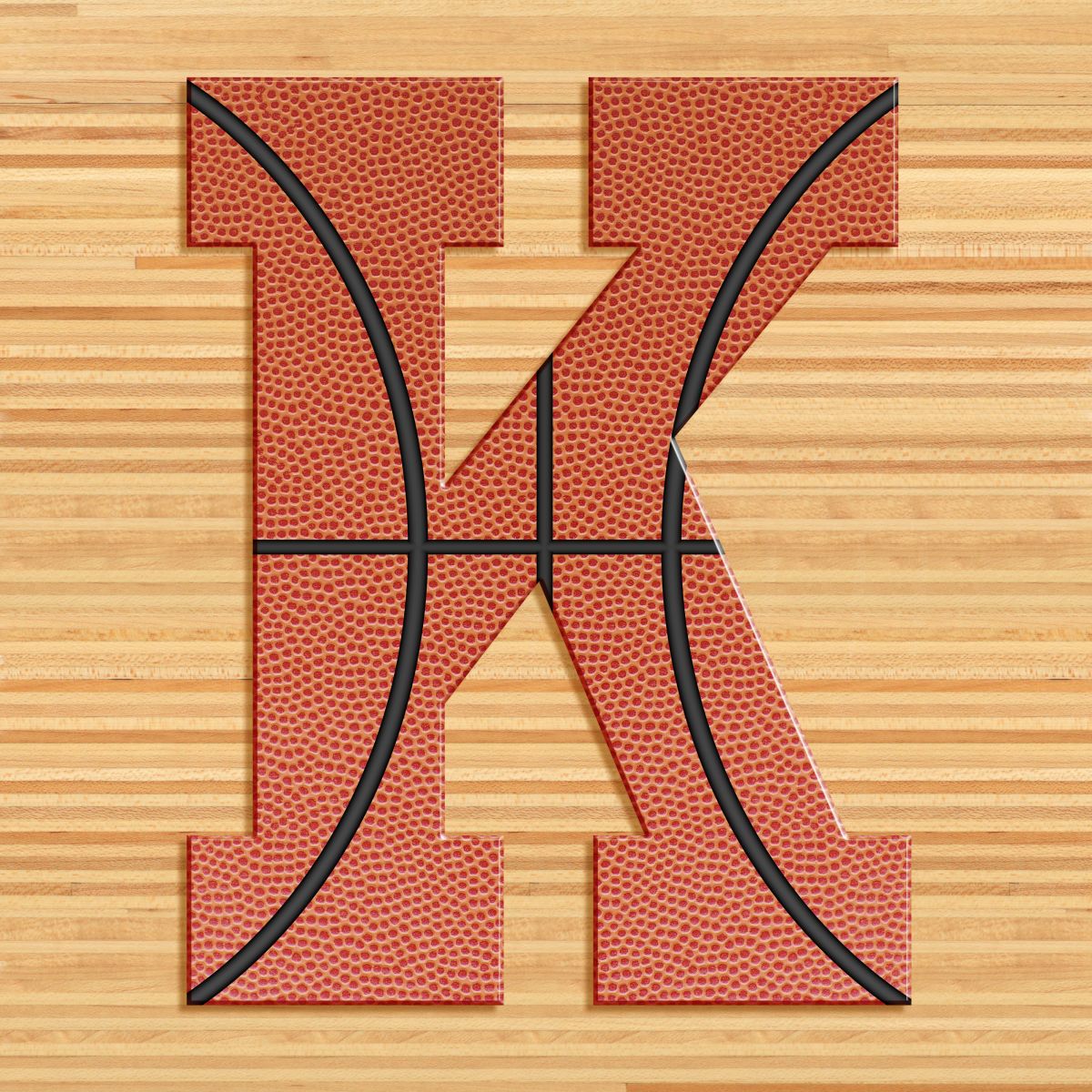 Basketball Letter K