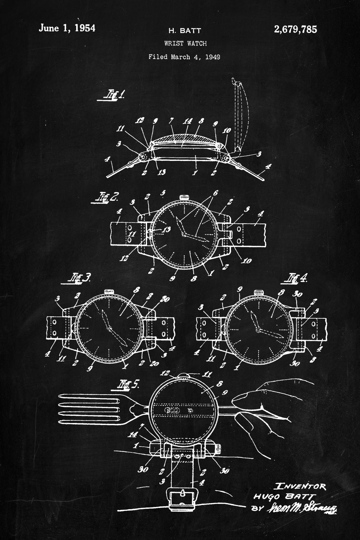 Wrist Watch BW Patent