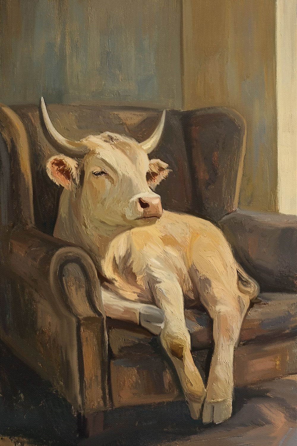 Relaxing Cow