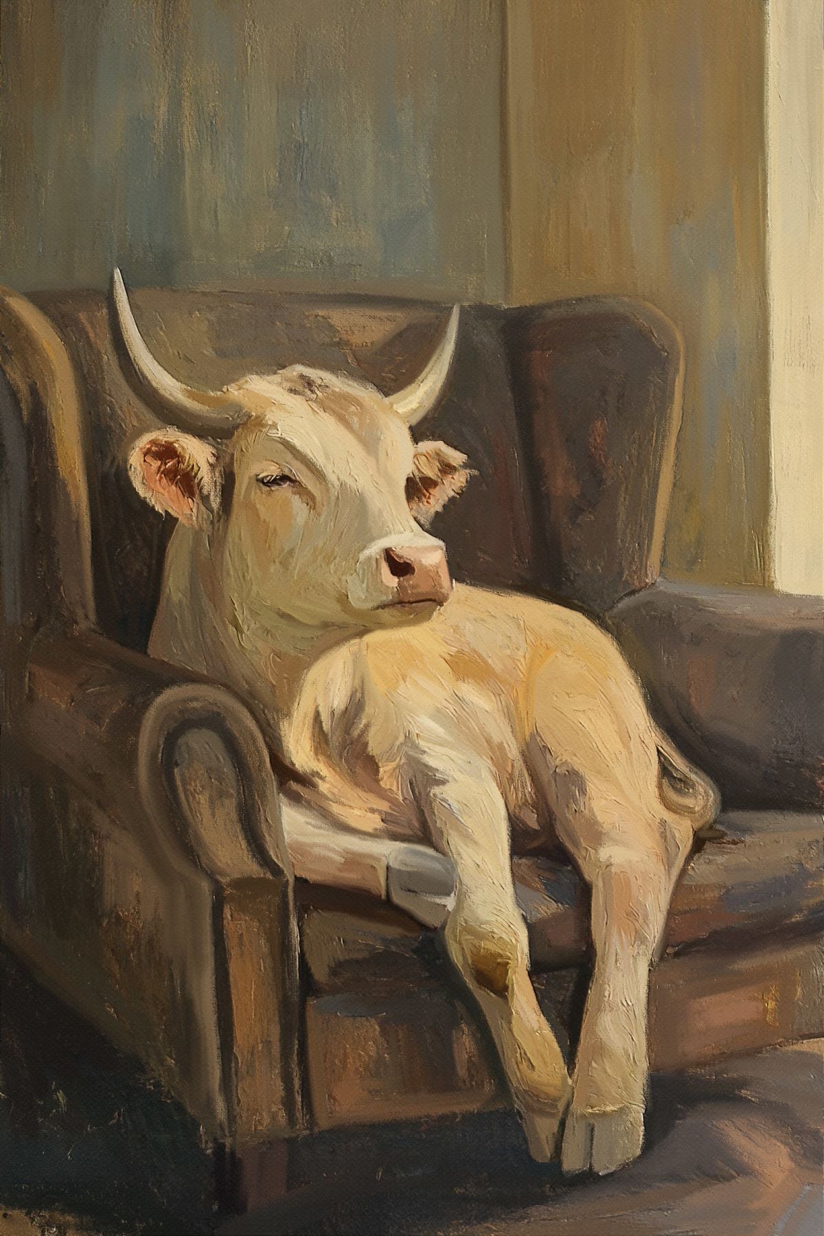 Relaxing Cow
