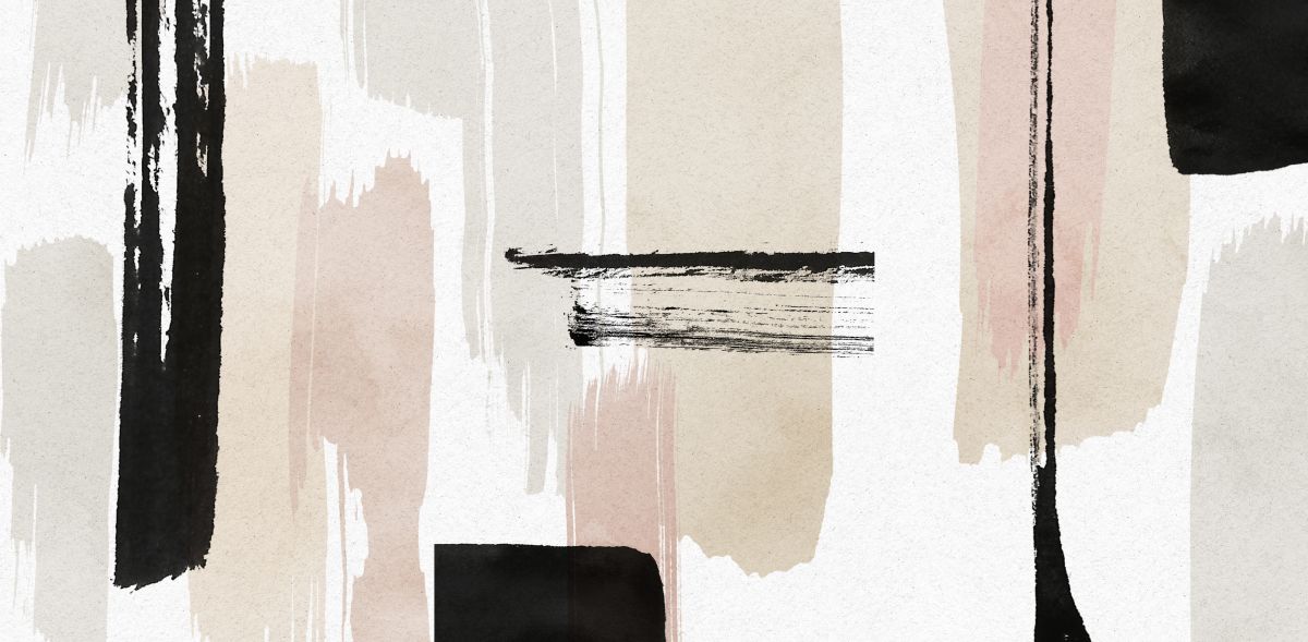 Beige Muted Streaks Triptych