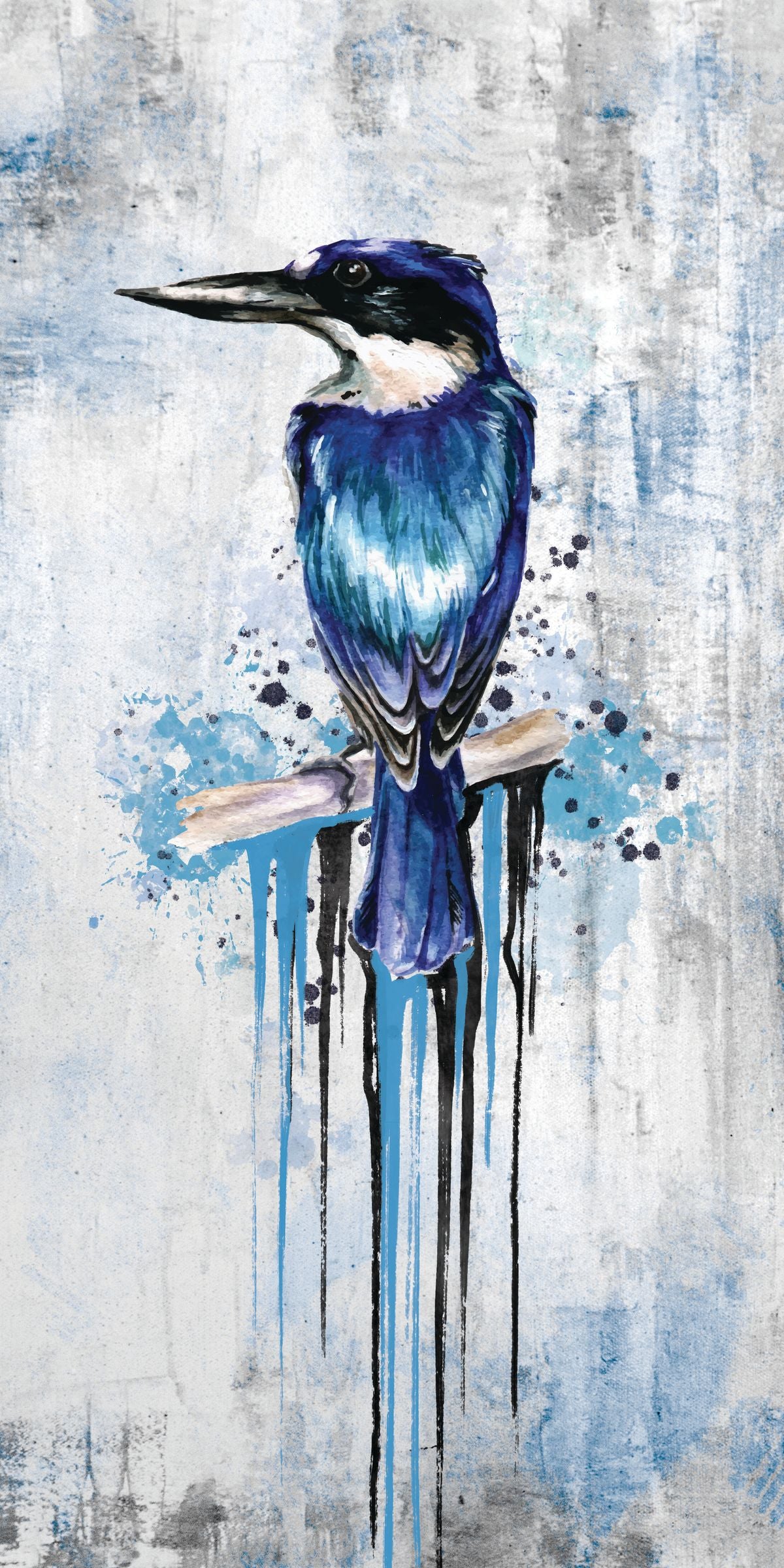 Kingfisher Paint Drip