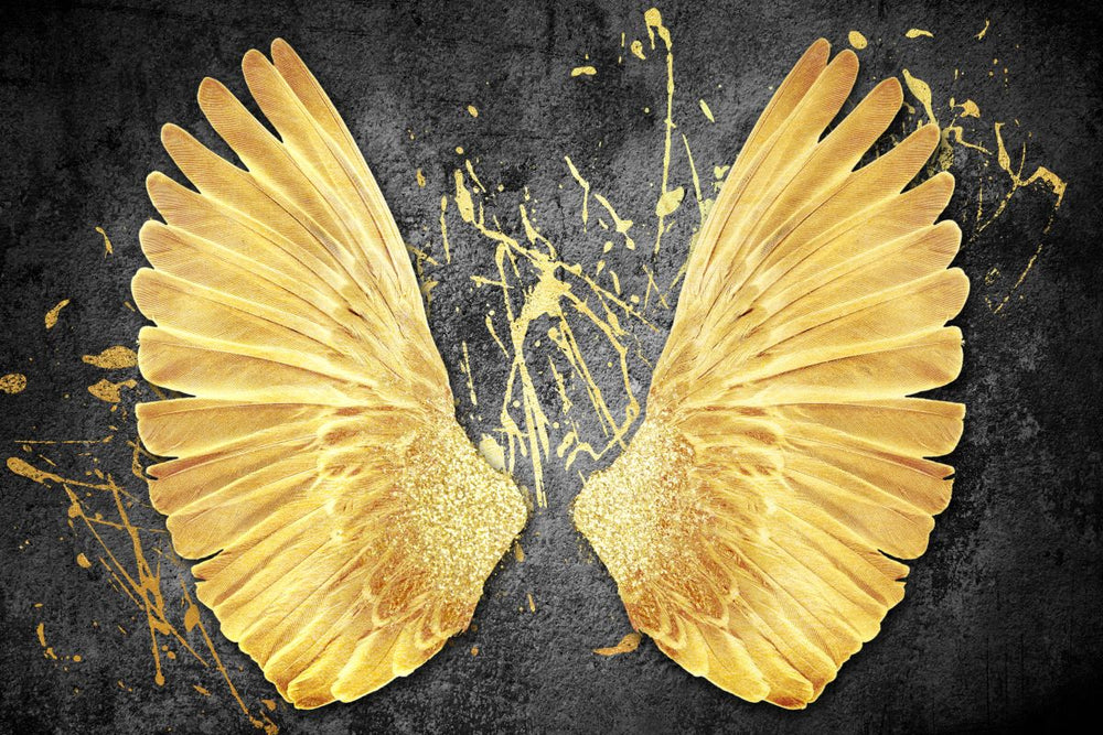 Gold Angel Wings