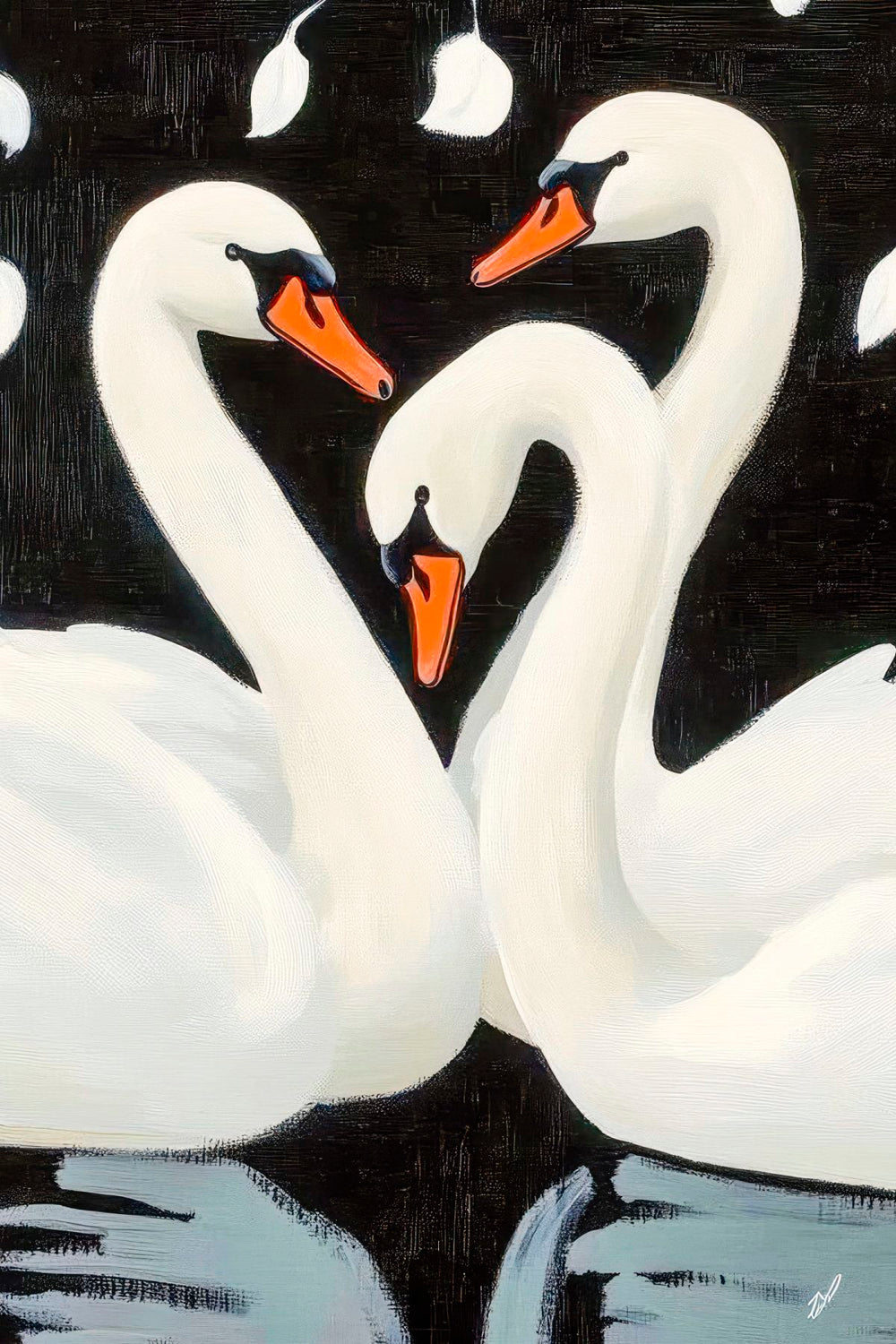 Graceful Swan Family