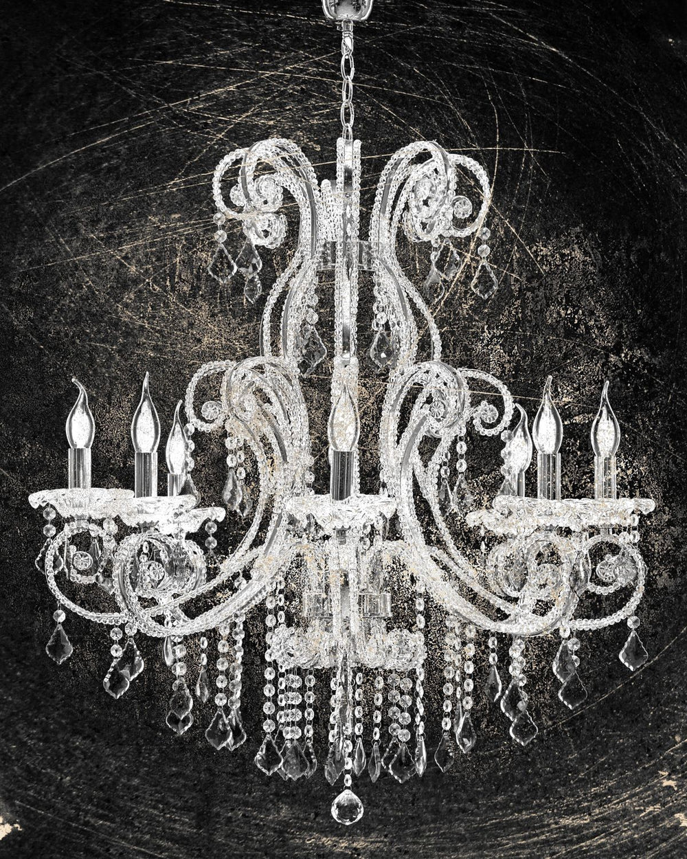 White Crystal Chandelier