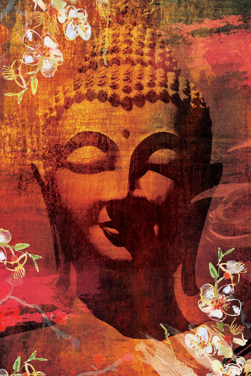 Flowery Buddha Head II