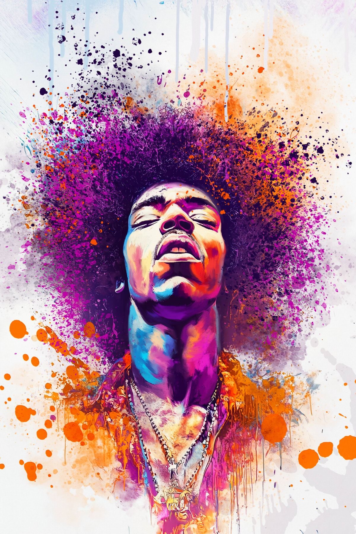 Jimi Hendrix Color Splash