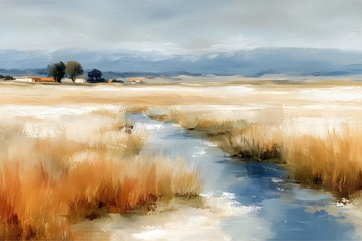 Wetland At Sunset II