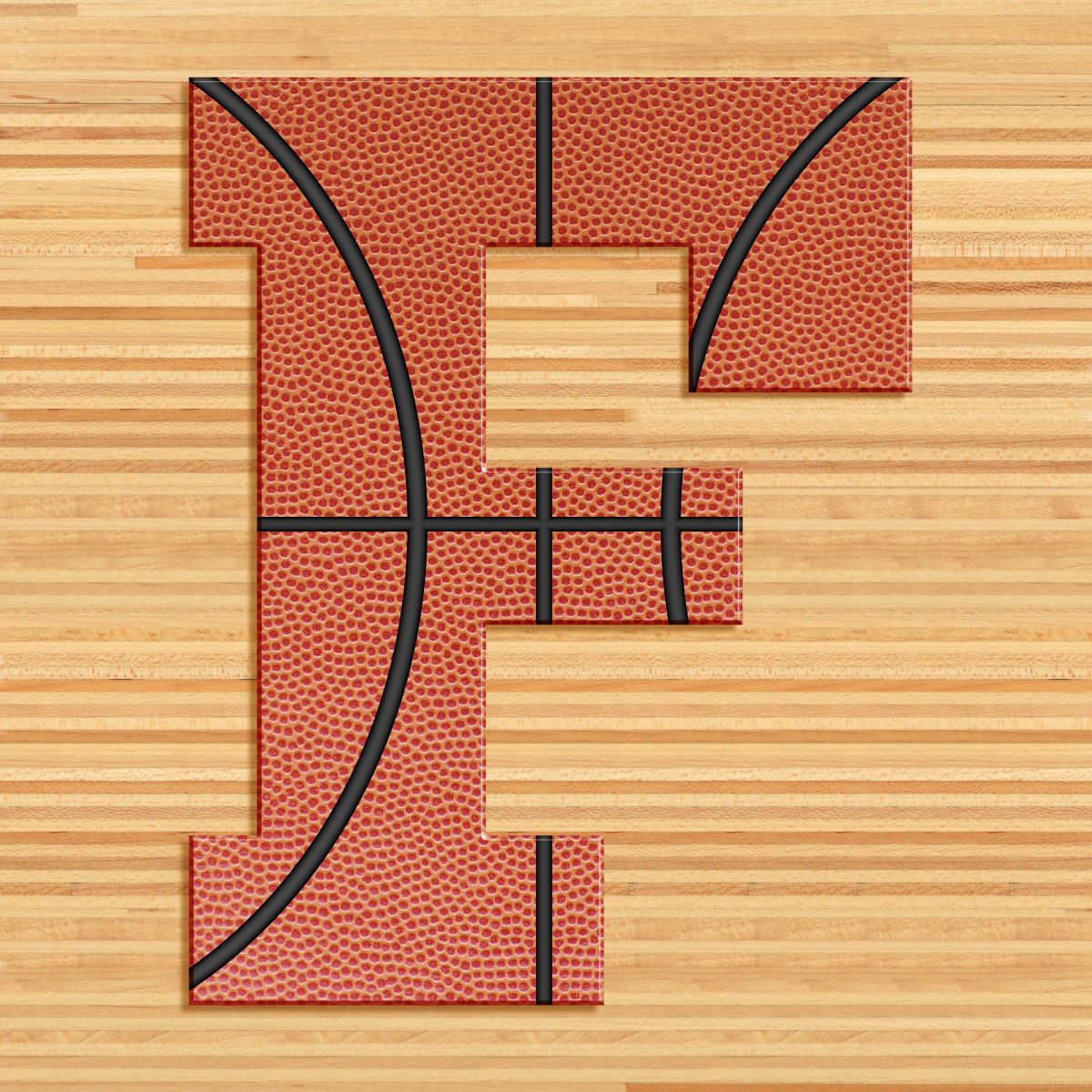 Basketball Letter F