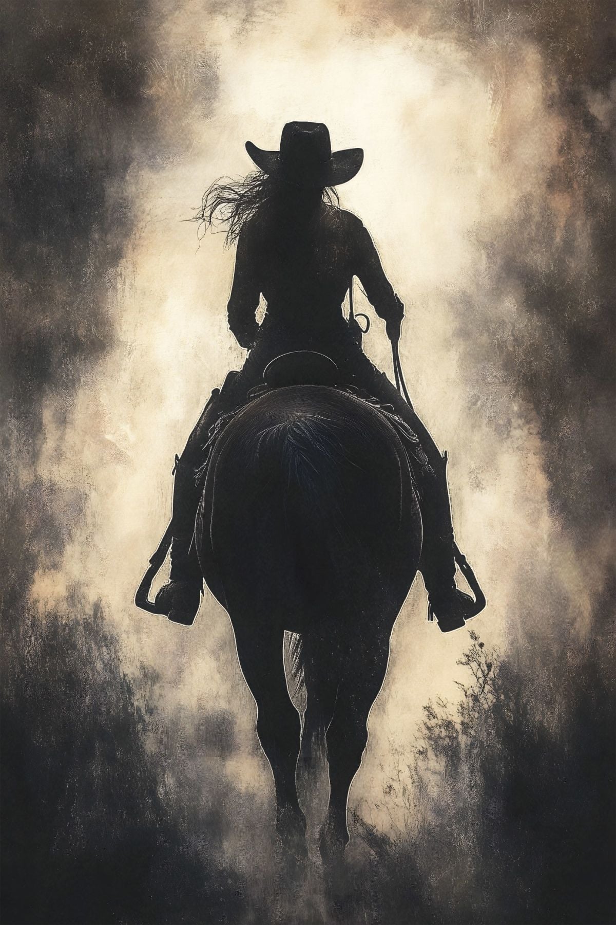 Cowgirl Silhouette