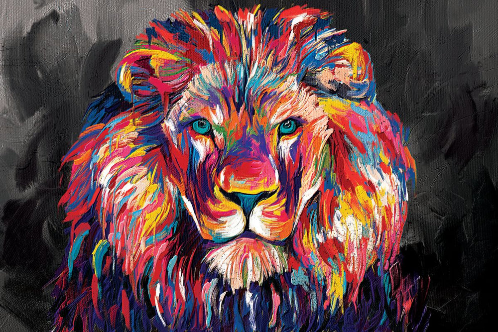 Lion's Gaze Abstract Color