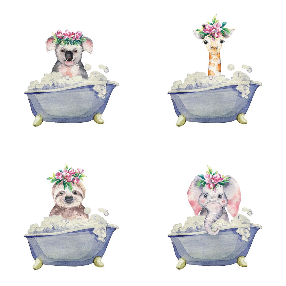 Bathtub Animals Floral Crowns