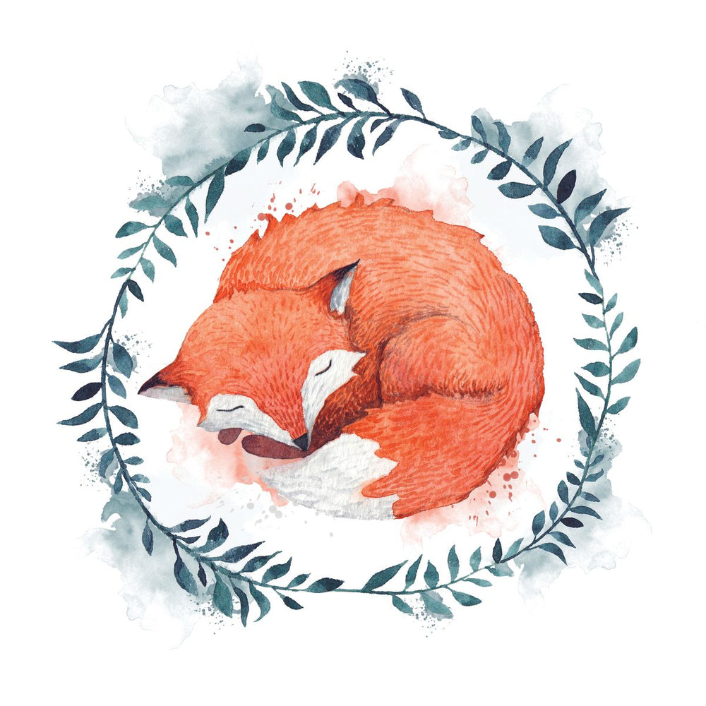 Sleeping Fox Wreath Smudge