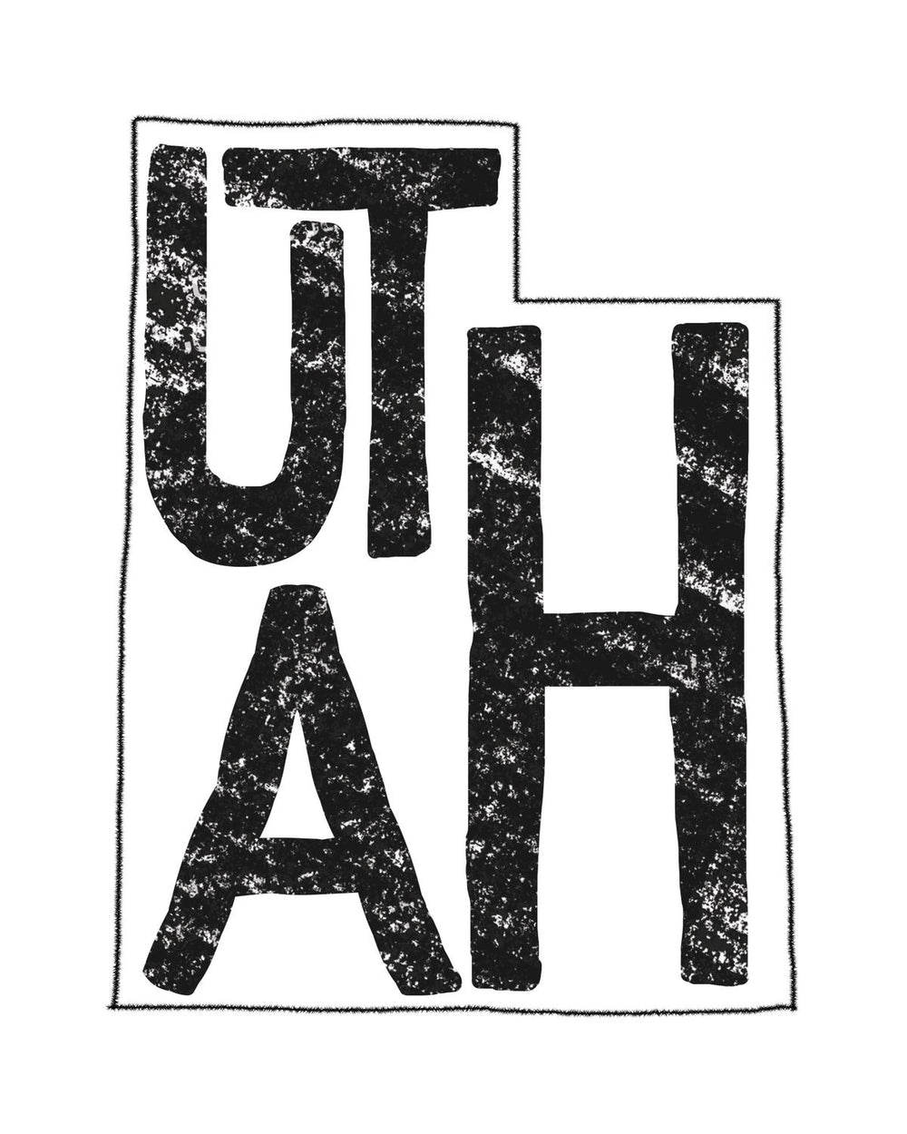 Utah Minimalist State Map