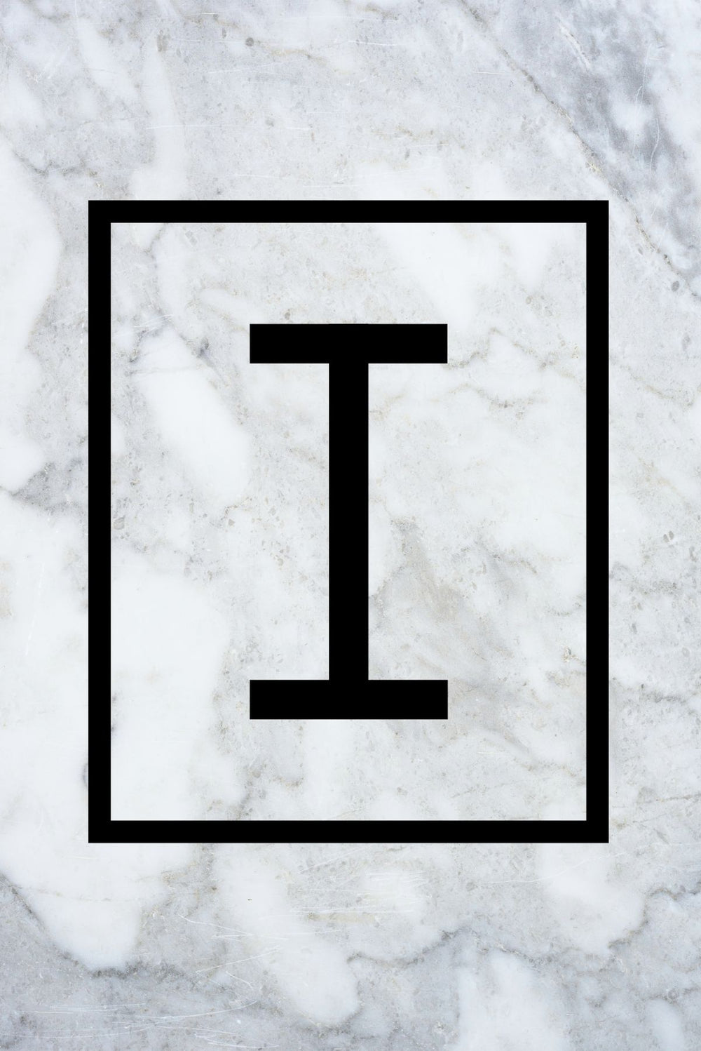 Marble Letter I