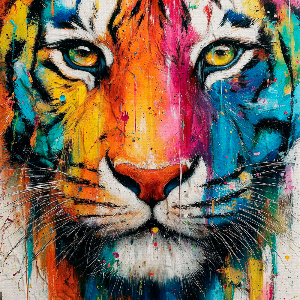 Colorful Tiger's Stare