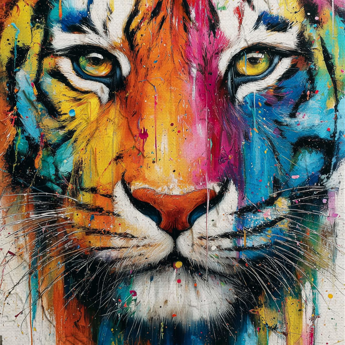 Colorful Tiger's Stare