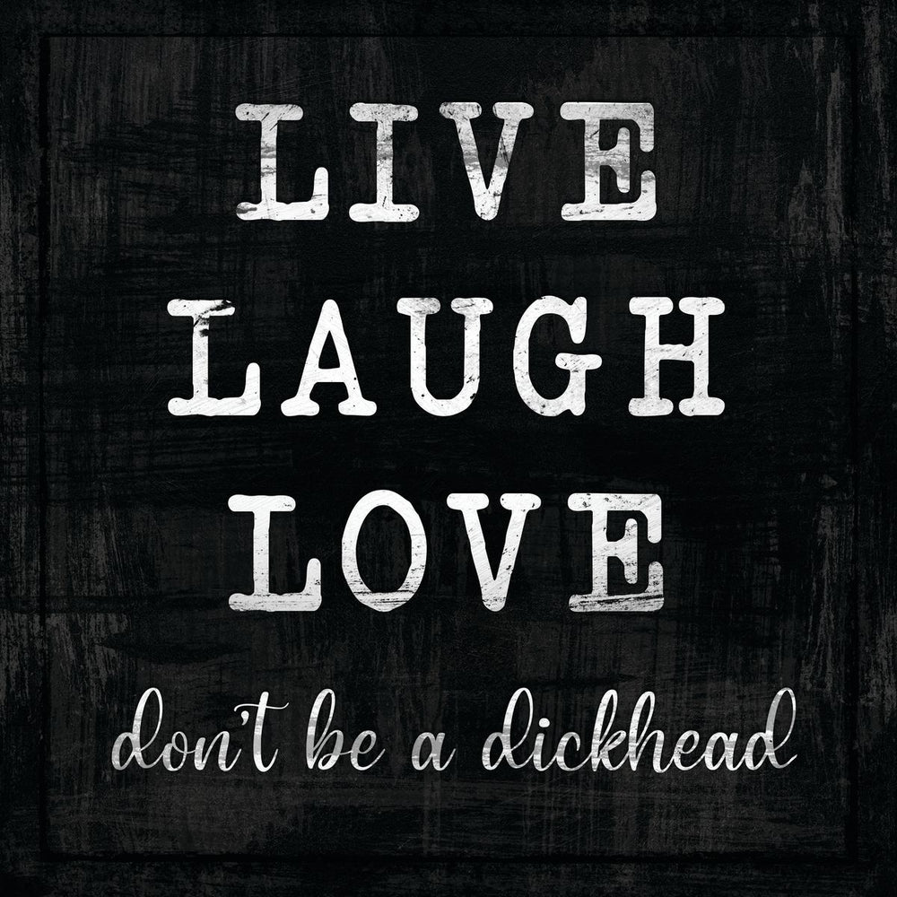 Live Laugh Love White Chalk Typography