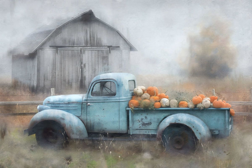 Truck Full Of Pumpkins