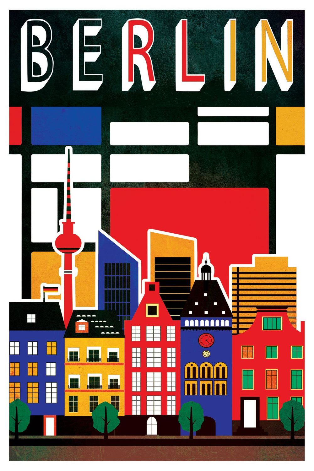Berlin Tourism Vintage Poster
