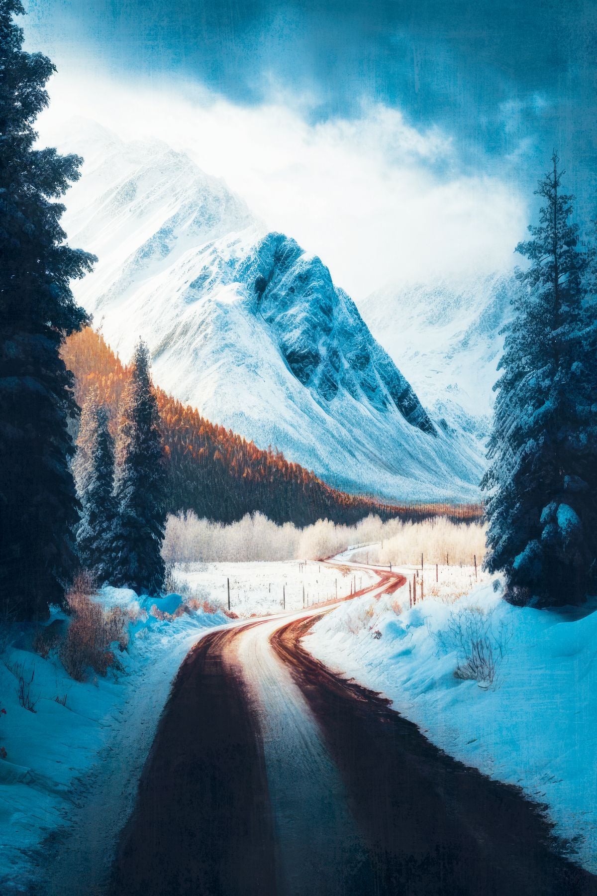 Mountain Winter Road