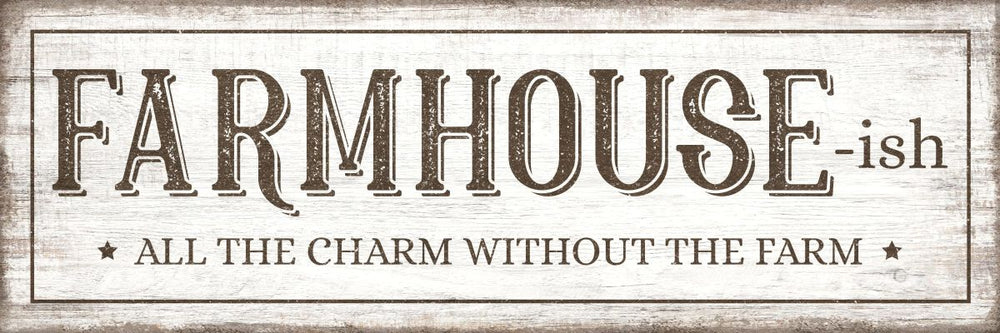 Farmhouse-ish White Wood Style