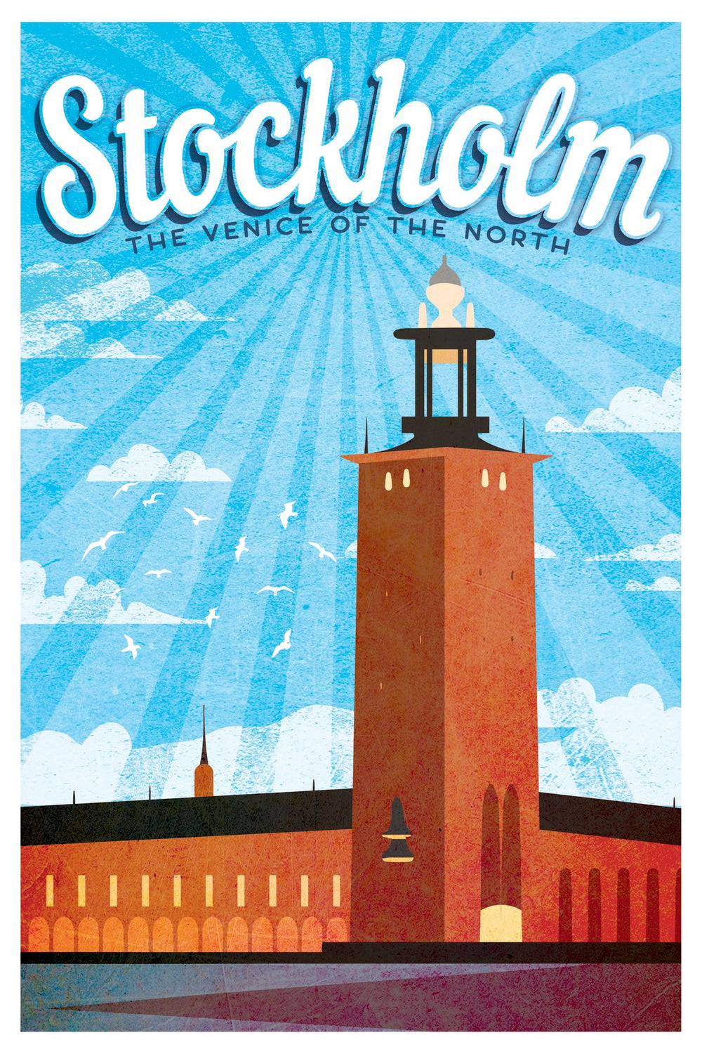 Stockholm Tourism Vintage Poster
