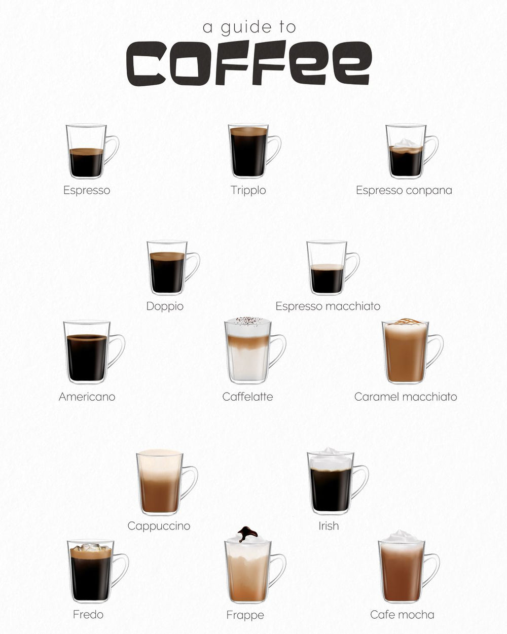 Coffee Guide Chart
