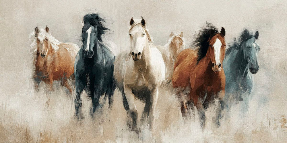 A Team Of Majestic Horses
