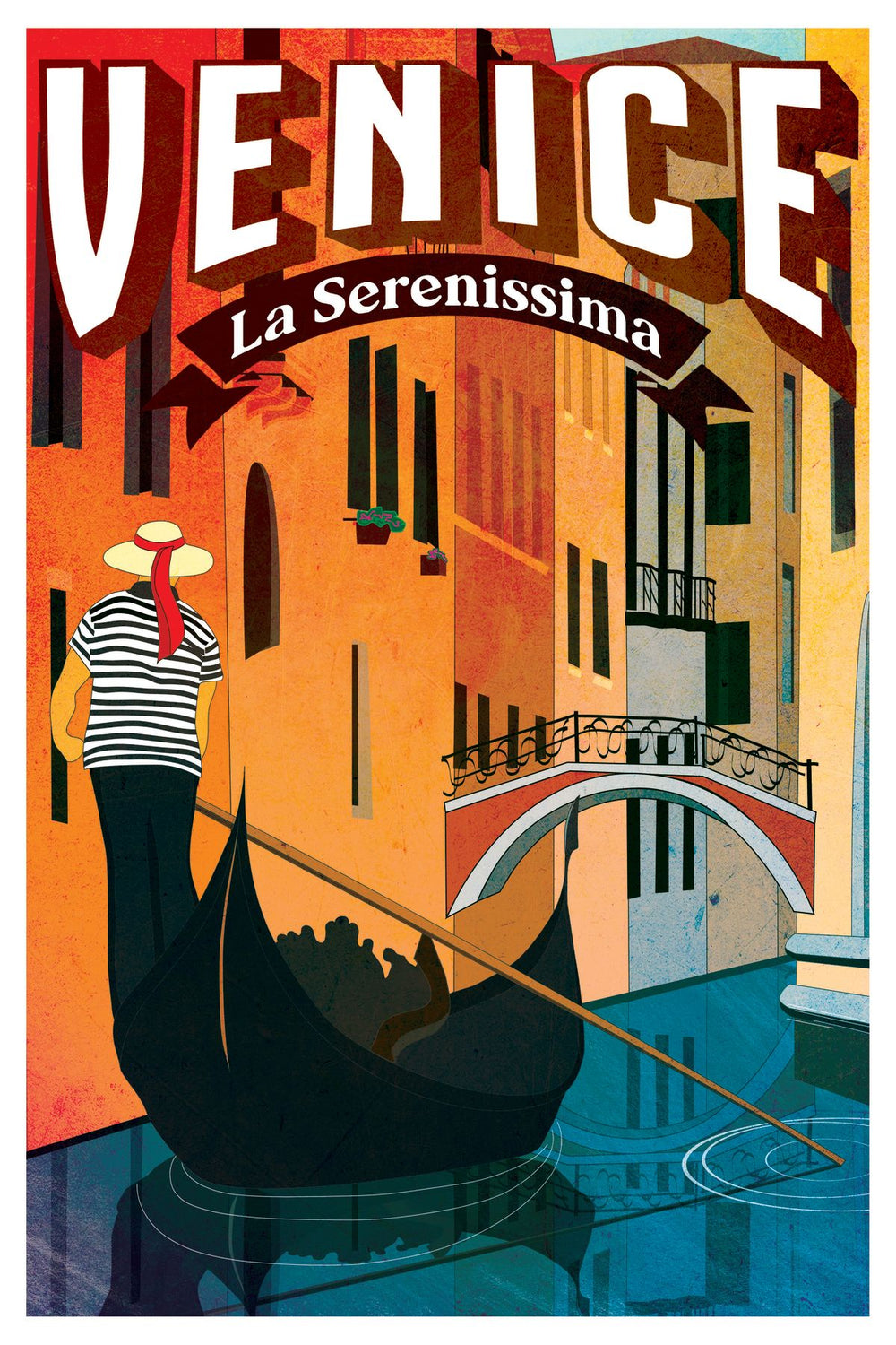Venice Le Serenissima Vintage Poster