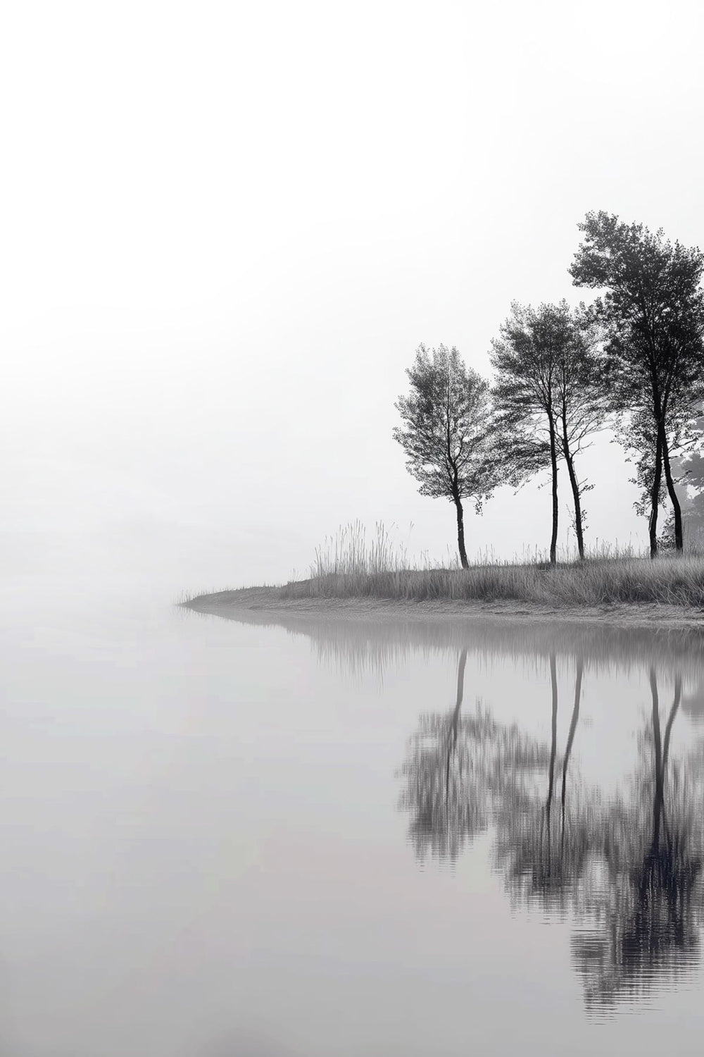 Trees In The Morning Haze