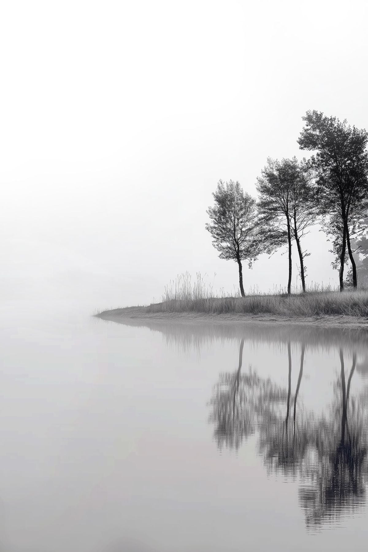 Trees In The Morning Haze