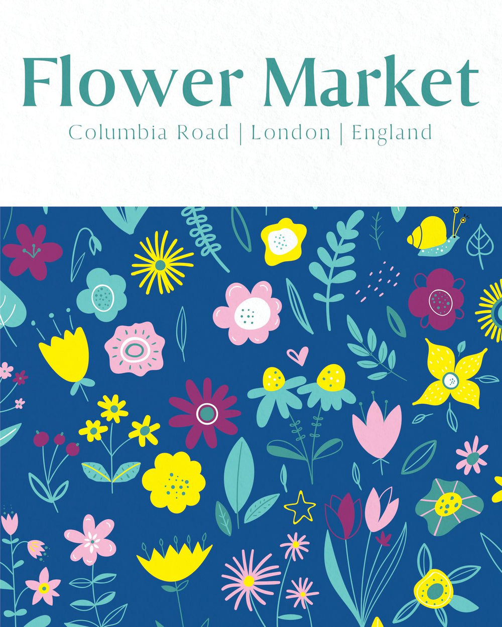 Columbia Road Flower Market Poster