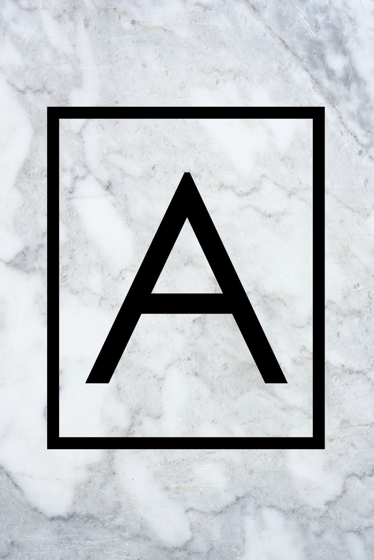 Marble Letter A