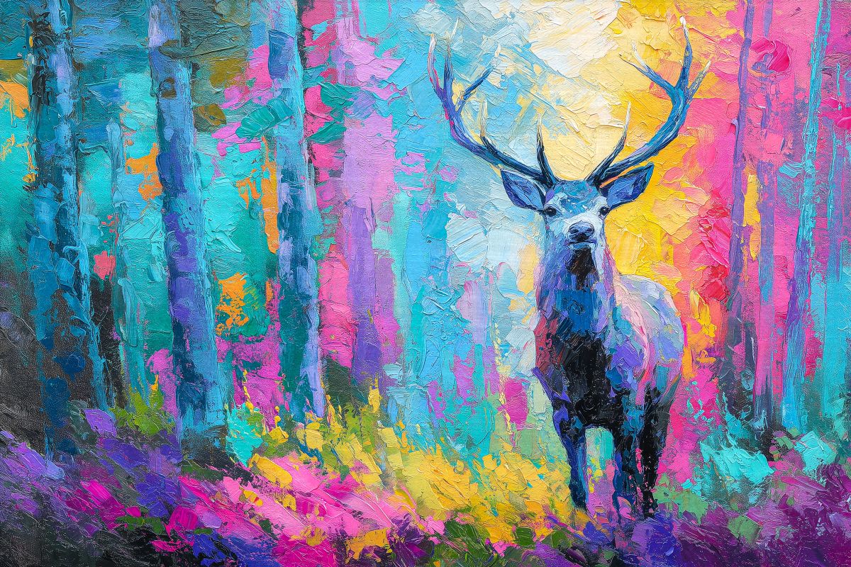 Lone Woodland Stag