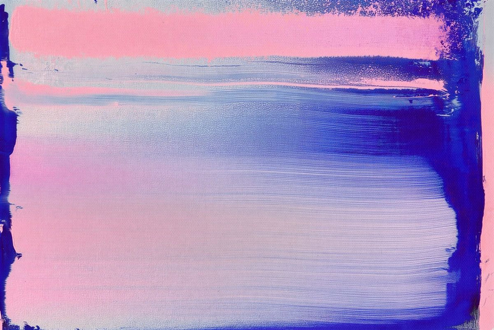 Pink and Blue Sweeping Abstract