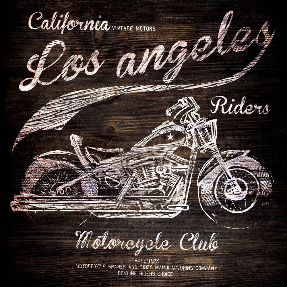 Wooden Motorcycle Club Sign