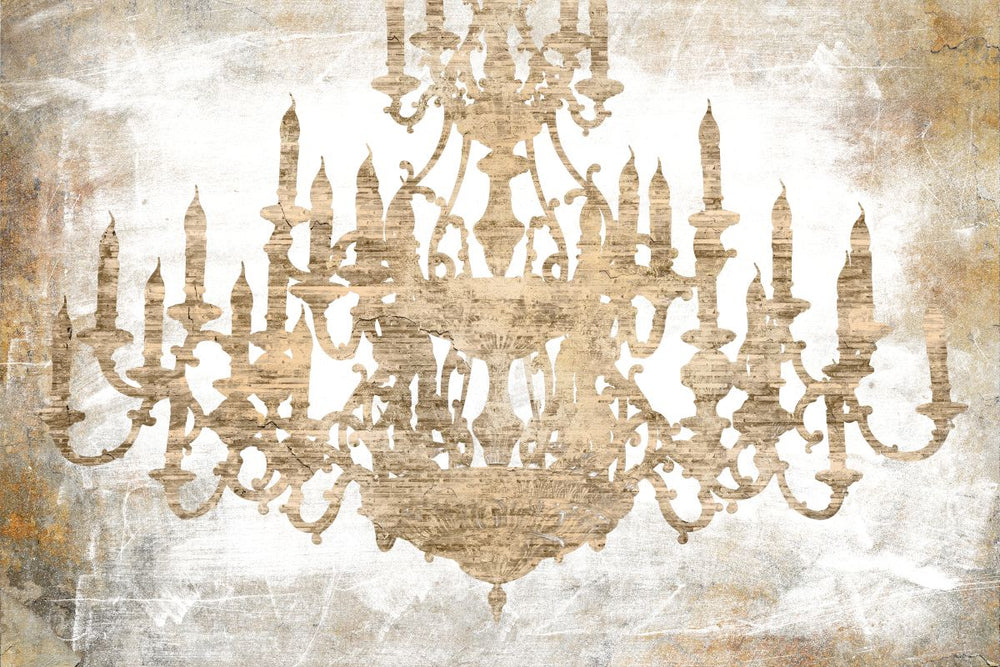 Brown Chandelier Silhouette