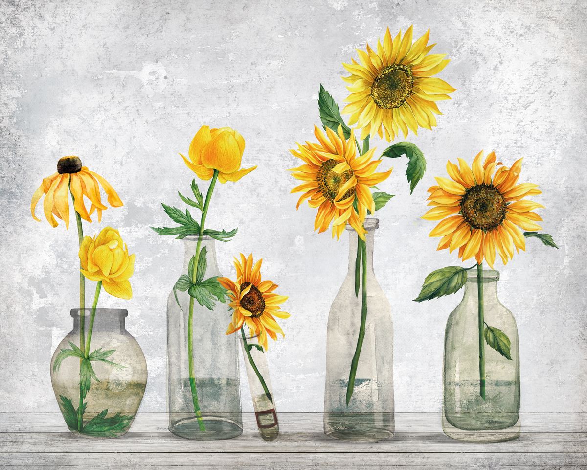 Sunflowers In Vase