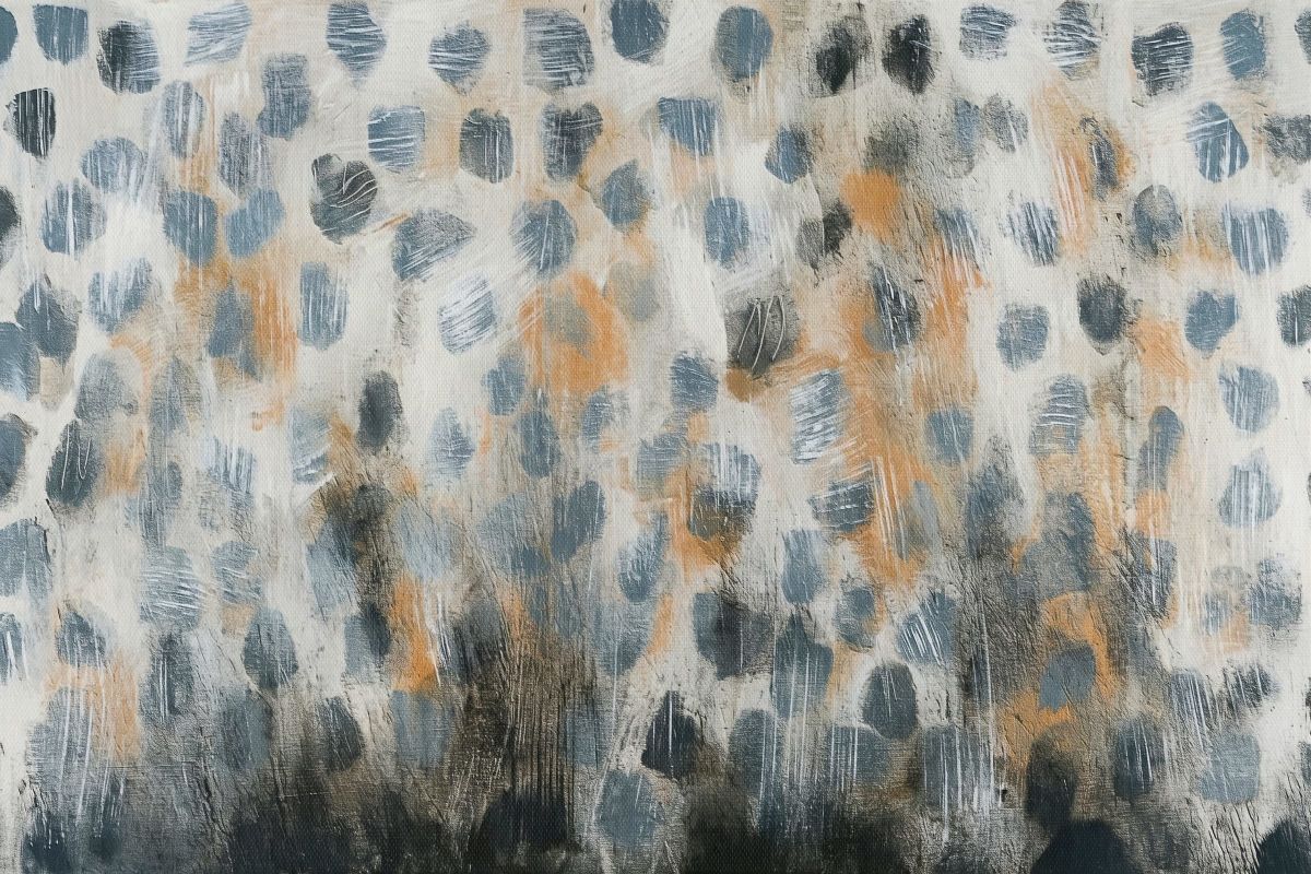 Modern Expressionist Dot Painting
