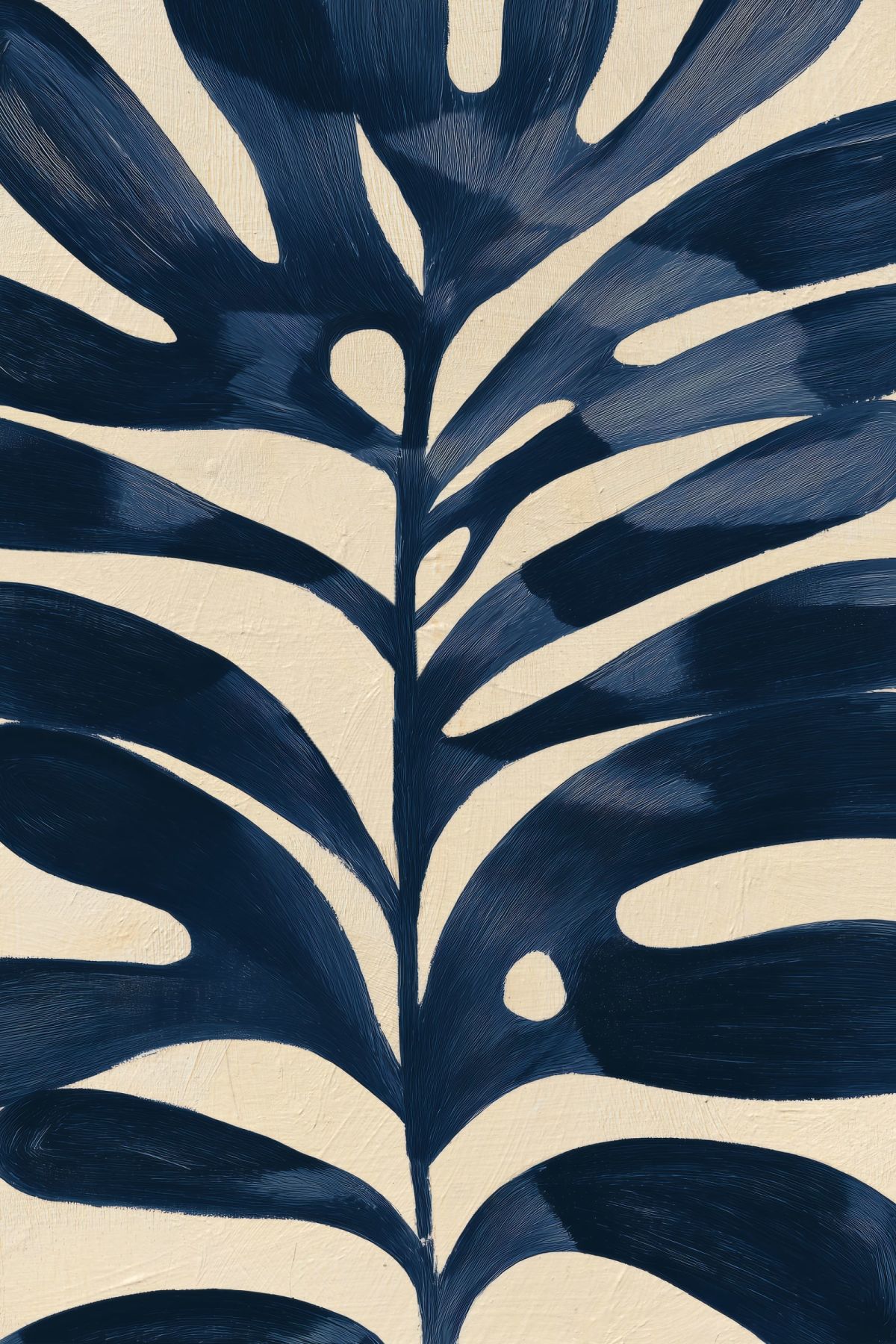 Deep Blue Leaf